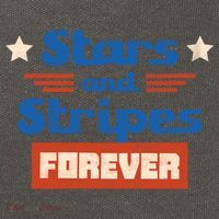 Stars And Stripes Forever Patriotic Holiday Cotton Canvas Backpack