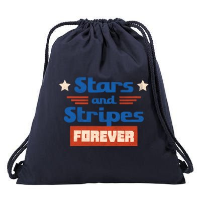 Stars And Stripes Forever Patriotic Holiday Drawstring Bag