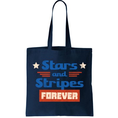 Stars And Stripes Forever Patriotic Holiday Tote Bag