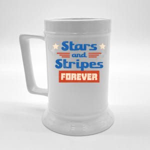 Stars And Stripes Forever Patriotic Holiday Beer Stein