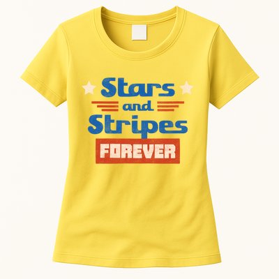 Stars And Stripes Forever Patriotic Holiday Womens T-Shirt