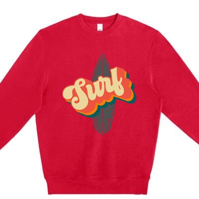 Surfing Apparel Surfer Surf Premium Crewneck Sweatshirt