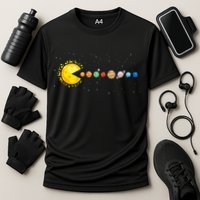 Space Astronomer Science Astronaut Sun Eat Planet Video Game Performance Shirt