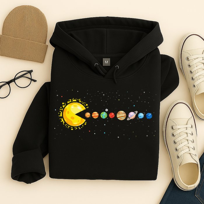 Space Astronomer Science Astronaut Sun Eat Planet Video Game Hoodie