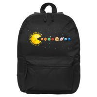 Space Astronomer Science Astronaut Sun Eat Planet Video Game 16 in Basic Backpack