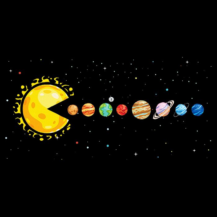 Space Astronomer Science Astronaut Sun Eat Planet Video Game 16 in Basic Backpack