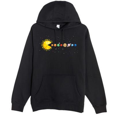 Space Astronomer Science Astronaut Sun Eat Planet Video Game Premium Pullover Hoodie