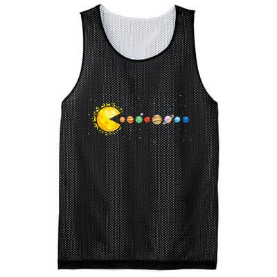 Space Astronomer Science Astronaut Sun Eat Planet Video Game Mesh Reversible Basketball Jersey Tank