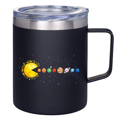Space Astronomer Science Astronaut Sun Eat Planet Video Game 12oz Stainless Steel Coffee Mug