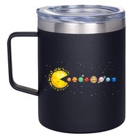 Space Astronomer Science Astronaut Sun Eat Planet Video Game 12oz Stainless Steel Coffee Mug