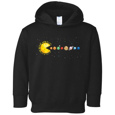 Space Astronomer Science Astronaut Sun Eat Planet Video Game Toddler Hoodie