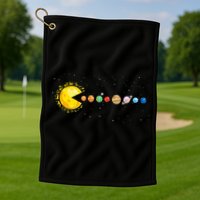 Space Astronomer Science Astronaut Sun Eat Planet Video Game Golf Towel
