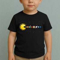 Space Astronomer Science Astronaut Sun Eat Planet Video Game Toddler T-Shirt