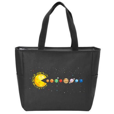 Space Astronomer Science Astronaut Sun Eat Planet Video Game Zip Tote Bag