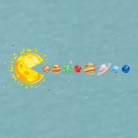 Space Astronomer Science Astronaut Sun Eat Planet Video Game Sueded Cloud Jersey T-Shirt