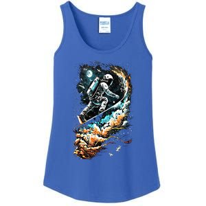 Space Astronaut Surfing Astronomy Space Surfer Gift Ladies Essential Tank