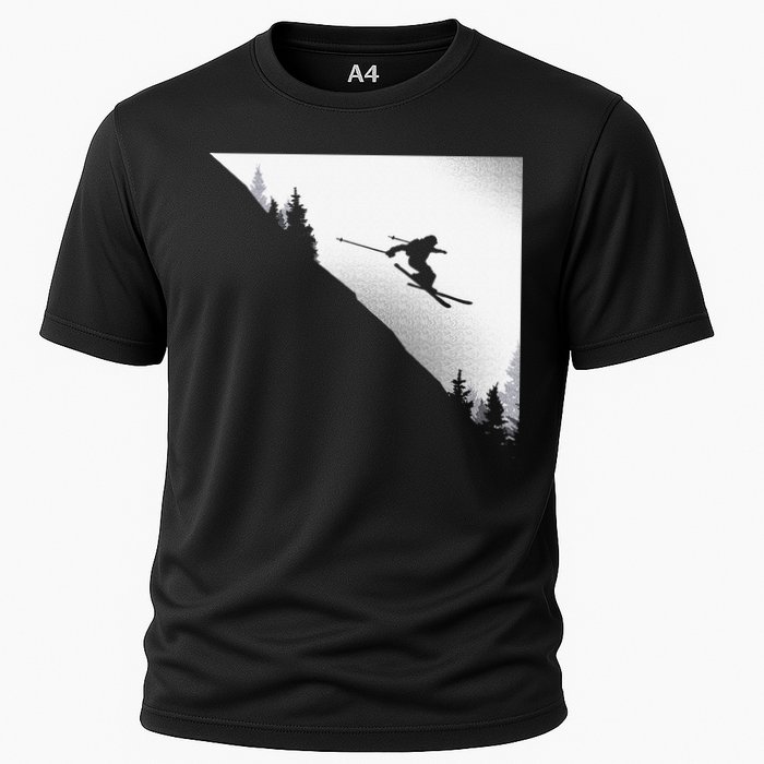 Ski Apparel Skiing Skier Ski Cooling Performance Crew T-Shirt