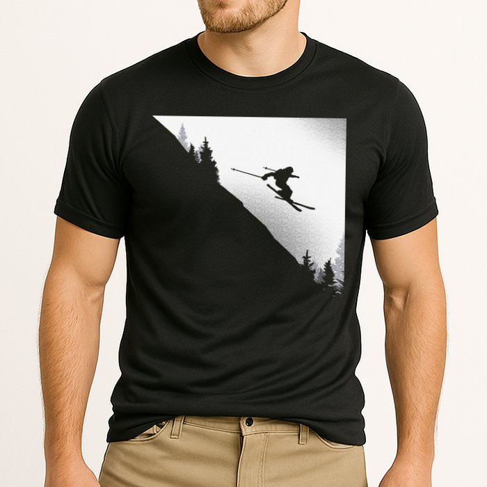 Ski Apparel Skiing Skier Ski Cooling Performance Crew T-Shirt