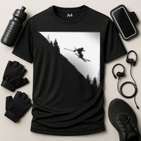 Ski Apparel Skiing Skier Ski Cooling Performance Crew T-Shirt