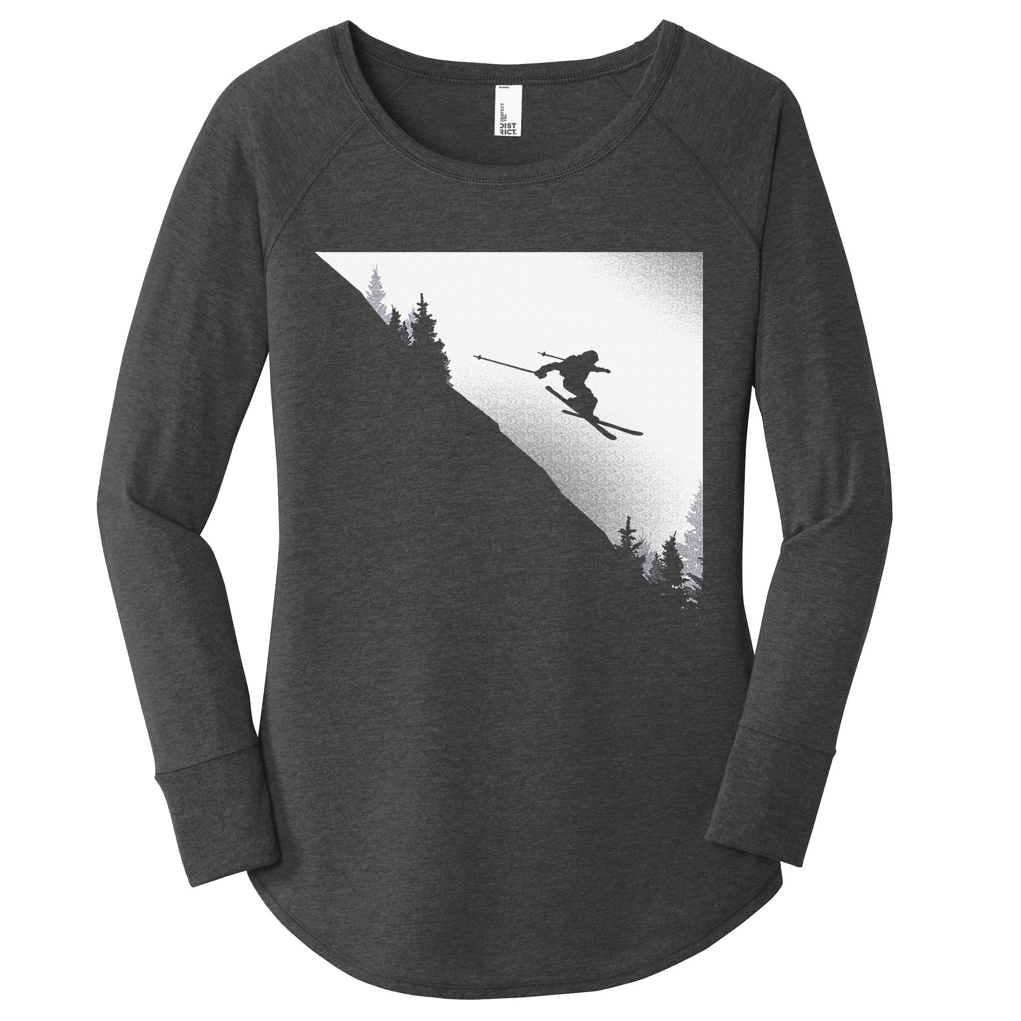 Ski Apparel Skiing Skier Ski Women's Perfect Tri Tunic Long Sleeve Shirt
