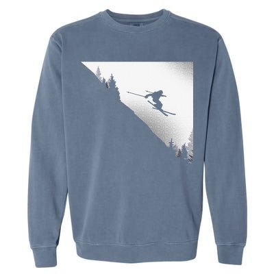 Ski Apparel Skiing Skier Ski Garment-Dyed Sweatshirt