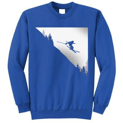 Ski Apparel Skiing Skier Ski Tall Sweatshirt