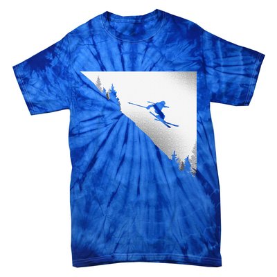 Ski Apparel Skiing Skier Ski Tie-Dye T-Shirt