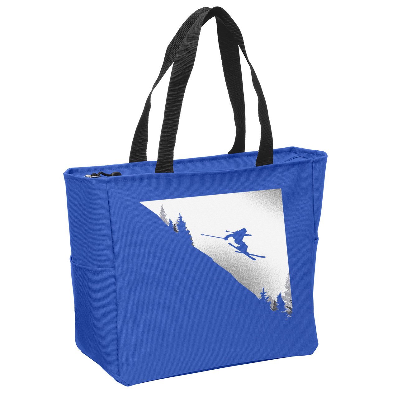 Ski Apparel Skiing Skier Ski Zip Tote Bag