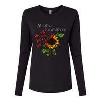 Stroke Awareness Stroke Survivor Stroke Design Womens Cotton Relaxed Long Sleeve T-Shirt