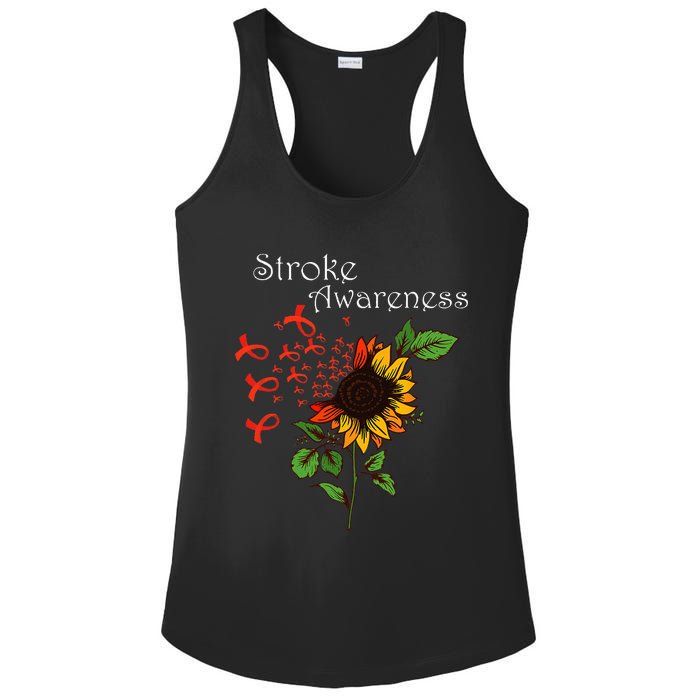 Stroke Awareness Stroke Survivor Stroke Design Ladies PosiCharge Competitor Racerback Tank