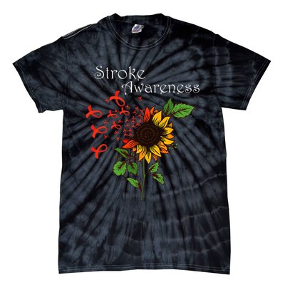 Stroke Awareness Stroke Survivor Stroke Design Tie-Dye T-Shirt