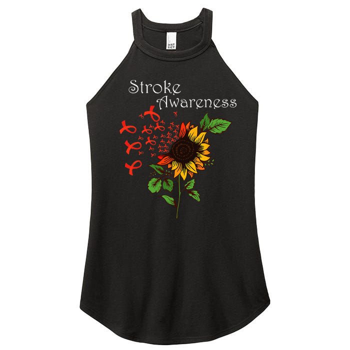 Stroke Awareness Stroke Survivor Stroke Design Women's Perfect Tri Rocker Tank