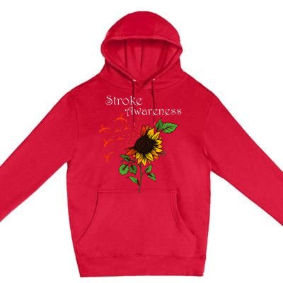 Stroke Awareness Stroke Survivor Stroke Design Premium Pullover Hoodie