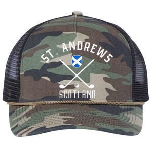 St. Andrews Scotland Golf Retro Rope Trucker Hat Cap