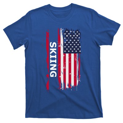 Skiing And Skiers Usa Gift T-Shirt