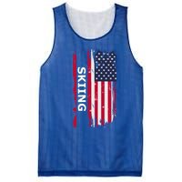 Skiing And Skiers Usa Gift Mesh Reversible Basketball Jersey Tank