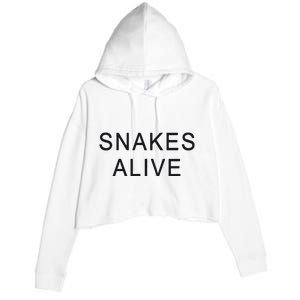 Snakes Alive Crop Fleece Hoodie