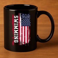 Swimming And Swimmers Gift 11oz C Handle Ceramic Mug