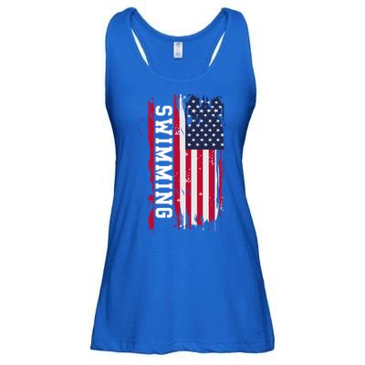 Swimming And Swimmers Gift Ladies Essential Flowy Tank