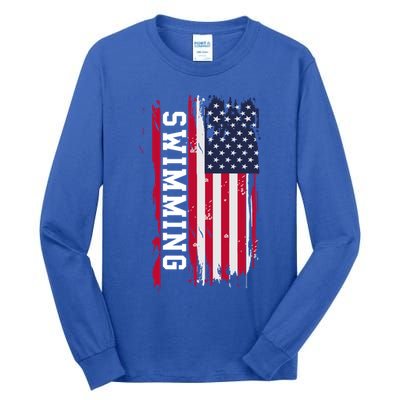 Swimming And Swimmers Gift Tall Long Sleeve T-Shirt