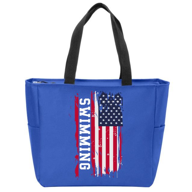 Swimming And Swimmers Gift Zip Tote Bag