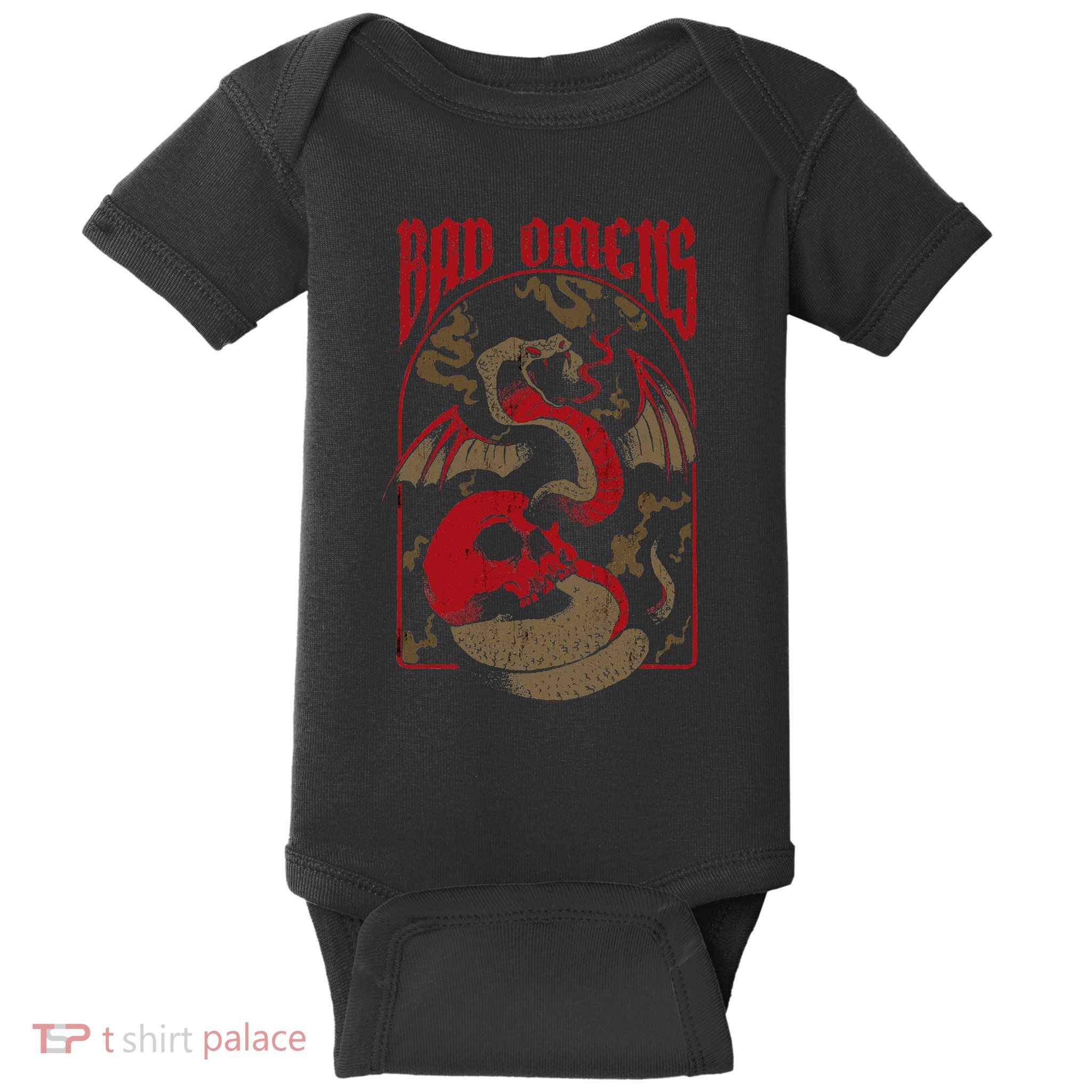 Snake And Skull Baby Bodysuit
