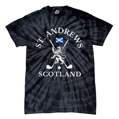 St. Andrews Scotland Golf Fan Tie-Dye T-Shirt