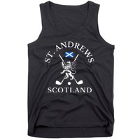 St. Andrews Scotland Golf Fan Tank Top