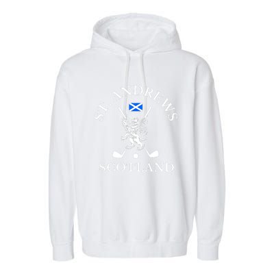 St. Andrews Scotland Golf Fan Garment-Dyed Fleece Hoodie