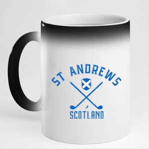 St. Andrews Scotland Golf 11oz Black Color Changing Mug