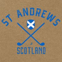 St. Andrews Scotland Golf Cotton Canvas Backpack