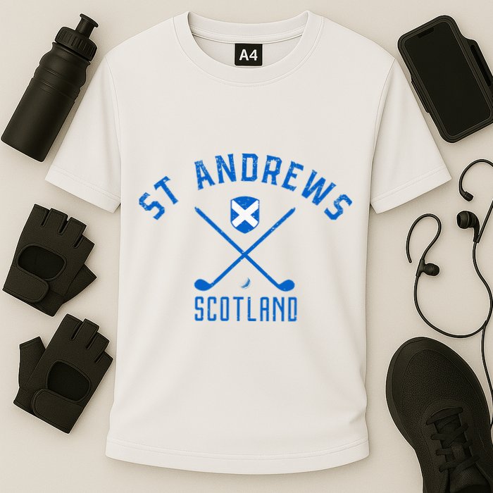 St. Andrews Scotland Golf Cooling Performance Crew T-Shirt