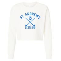 St. Andrews Scotland Golf Cropped Pullover Crew
