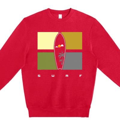 Surfing Apparel Surfer Surf Premium Crewneck Sweatshirt